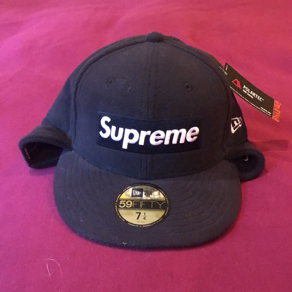 Supreme Polartec Ear Flap New Era (NWT)